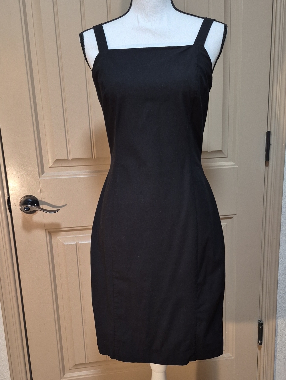 6 Ann Taylor Black Midi Sheath Dress